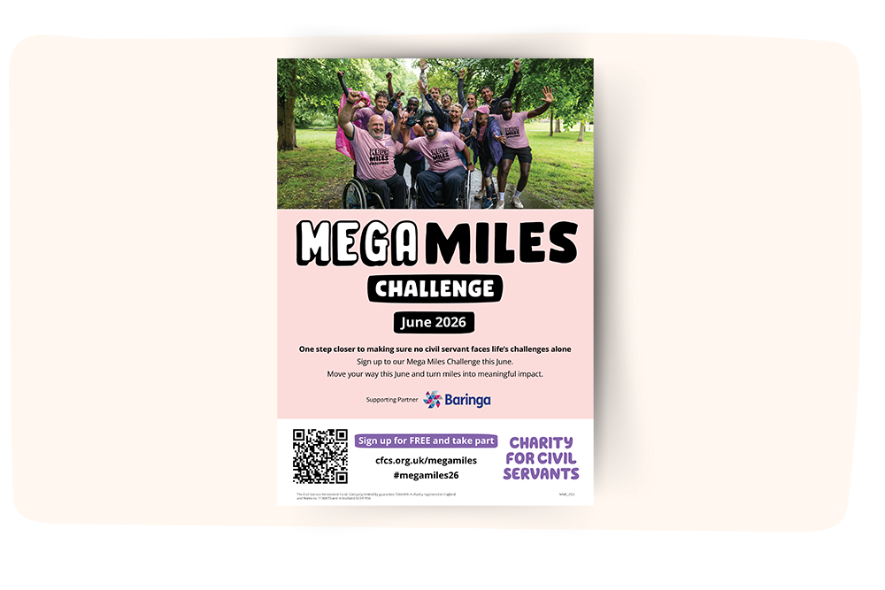 Mega Miles Challenge 2026 A4 poster