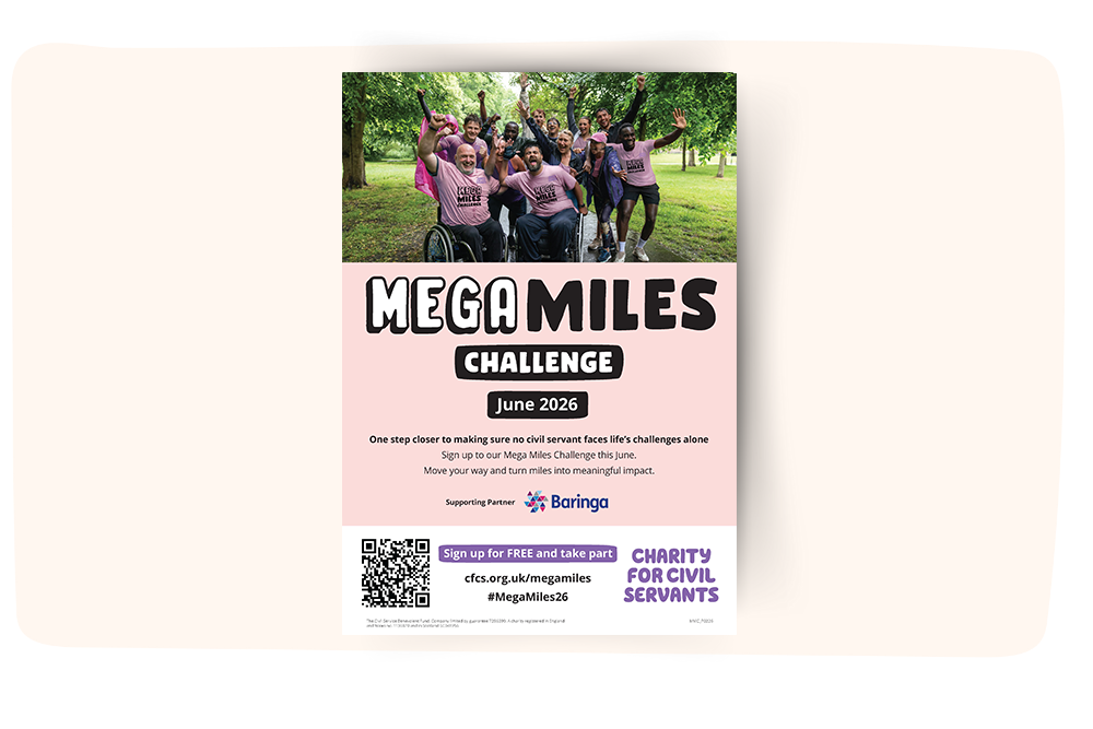 Mega Miles Challenge 2026 A4 poster