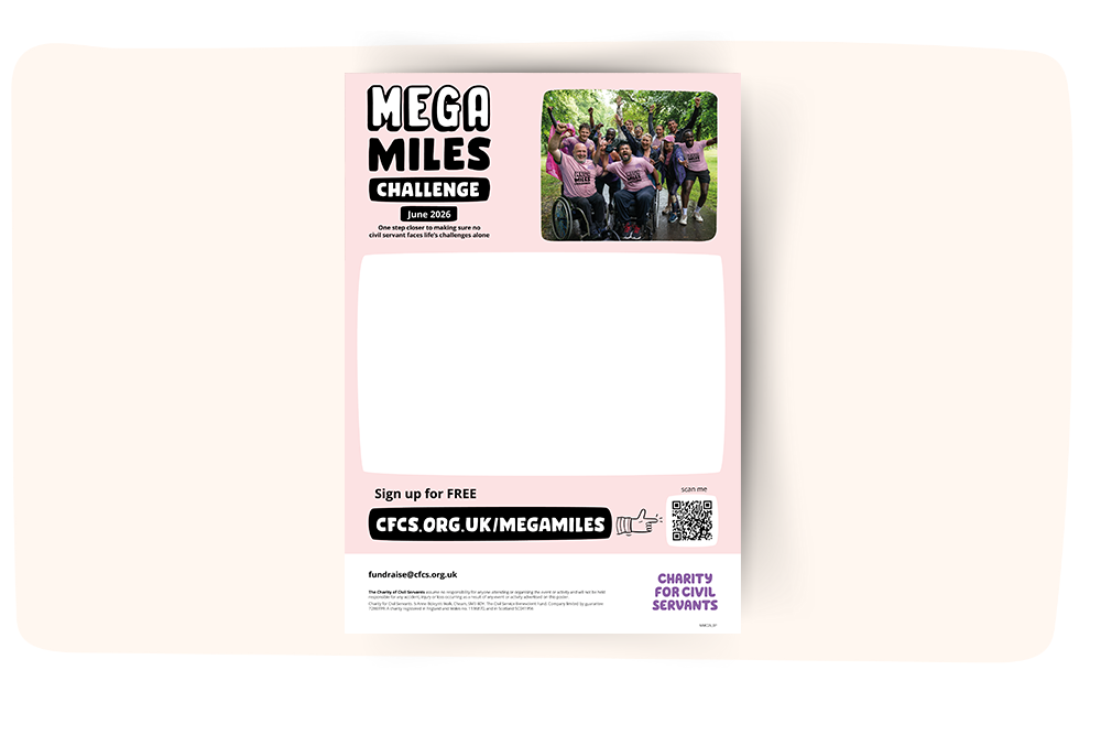Mega Miles Challenge 2026 Editable Poster